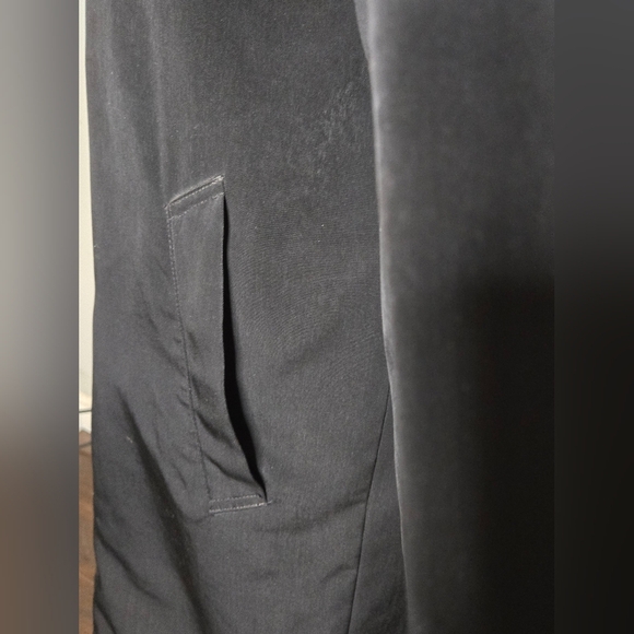 Tower London Fog Black Trenchcoat Spring Fall Dark Academia Trench Coat Size L - Picture 11 of 11